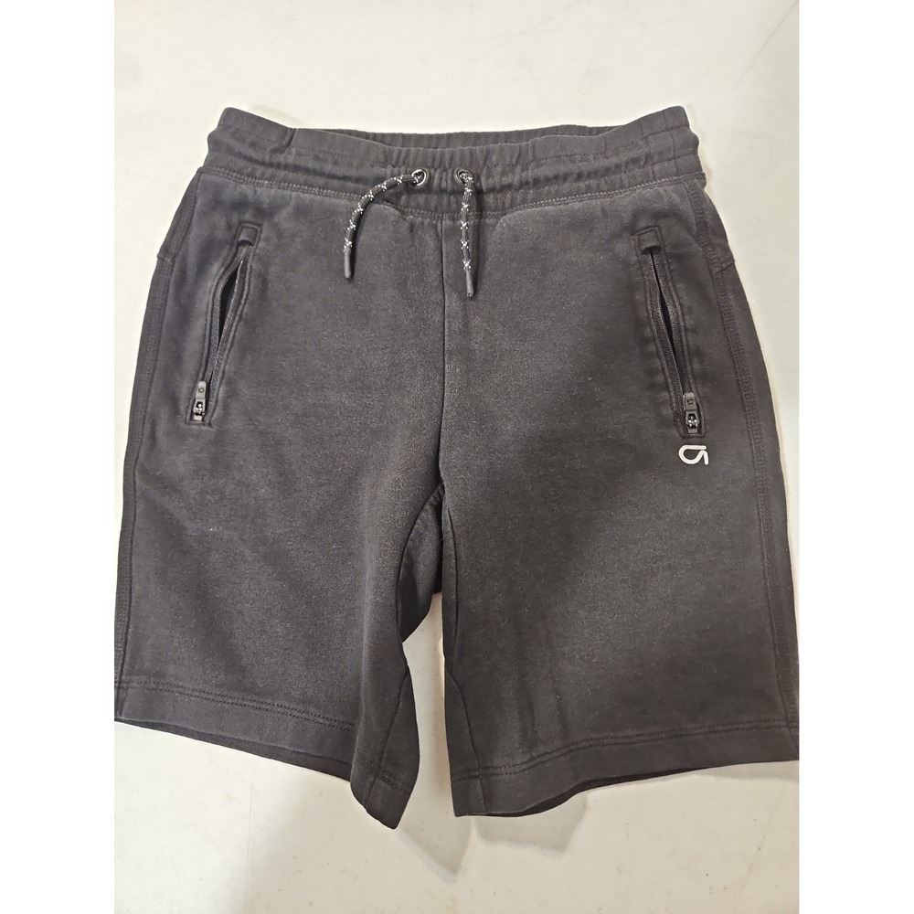 Gap Fit Shorts Youth Boys Lg 10 Black Jogger Shorts Pockets Drawstring EUC(171
